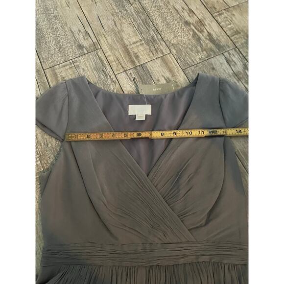 J.Crew Gray Silk Chiffon Mirabelle Dress NEW Dress Size 6 formal wedding guest - Picture 7 of 8